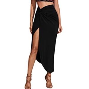 BCBGENERATION NWT Asymmetrical Black Skirt